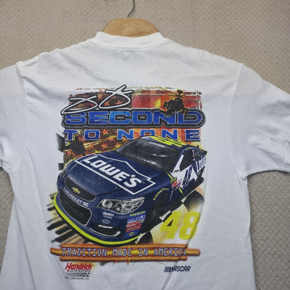 Jimmie Johnson T-Shirt Mens L 2014 NASCAR #48 Lowes Hendrick‎ Motorsports USA